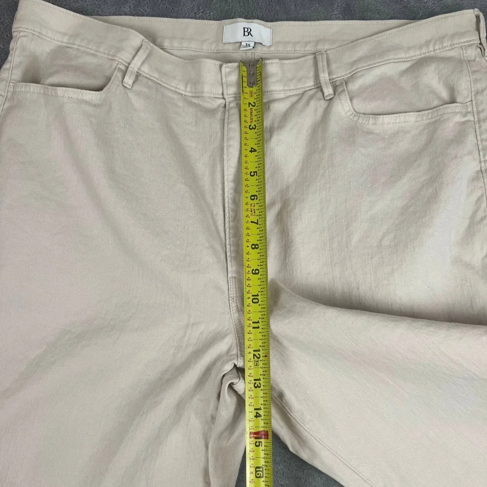 Banana Republic High Rise Wide Leg Pants Womens 35 Linen Blend Sophisicated